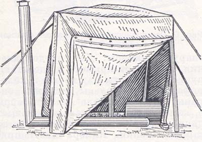Дезинсектор-шатер из плащ-палаток