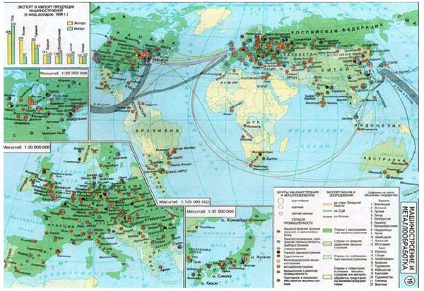 Машиностроение Карта мира